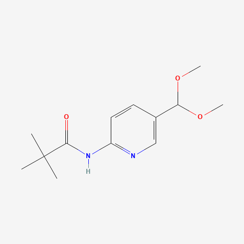 N-(5-Dimethoxymethyl-pyridin-2-yl)-2,2-dimethyl-propionamide (CAS: 898561-69-8) - Related Chemical Product