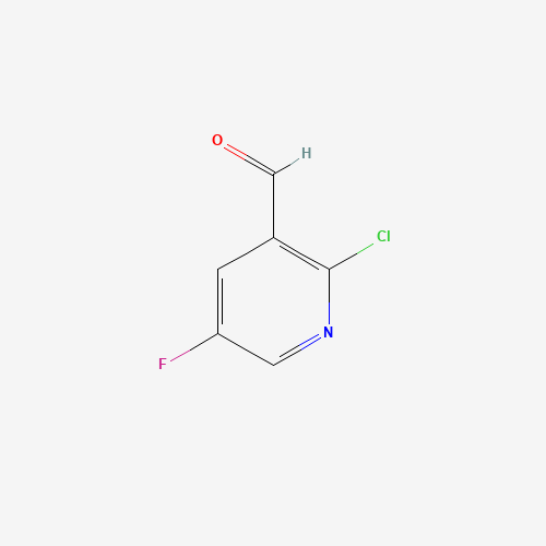 2-Chloro-5-fluoro-pyridine-3-carbaldehyde (CAS: 851484-95-2) - Chemical Structure and Molecular Formula 