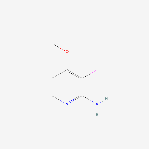 3-Iodo-4-methoxy-pyridin-2-ylamine (CAS: 956485-64-6) - Chemical Structure and Molecular Formula 