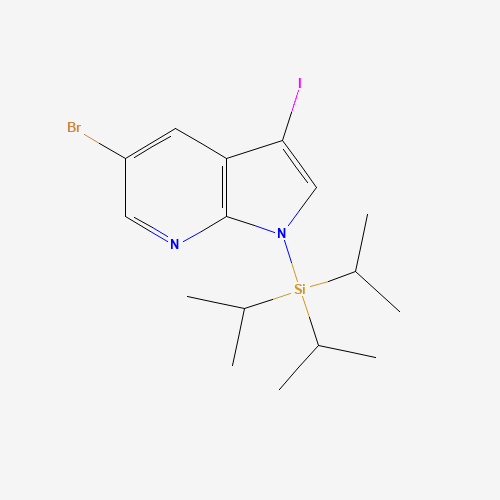 5-Bromo-3-iodo-1-triisopropylsilanyl-1H-pyrrolo[2,3-b]pyridine (CAS: 875639-49-9) - Related Chemical Product