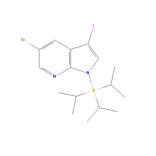 5-Bromo-3-iodo-1-triisopropylsilanyl-1H-pyrrolo[2,3-b]pyridine (CAS: 875639-49-9) - Related Chemical Product