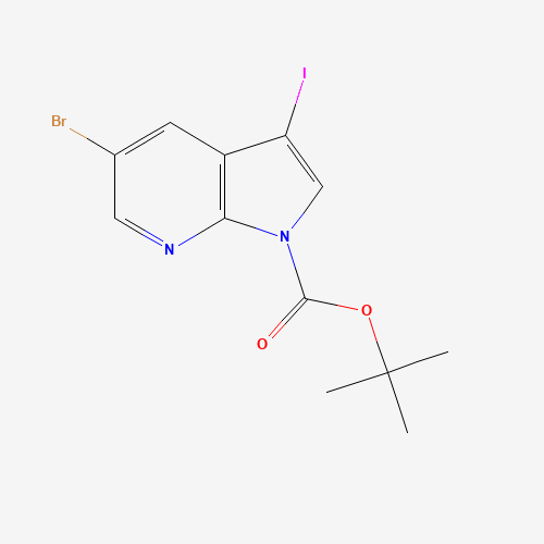 5-Bromo-3-iodo-pyrrolo[2,3-b]pyridine-1-carboxylic acid tert-butyl ester (CAS: 928653-81-0) - Related Chemical Product