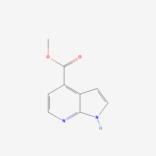 Methyl 1H-pyrrolo[2,3-b]pyridine-4-carboxylate (CAS: 351439-07-1) - Chemical Structure and Molecular Formula 