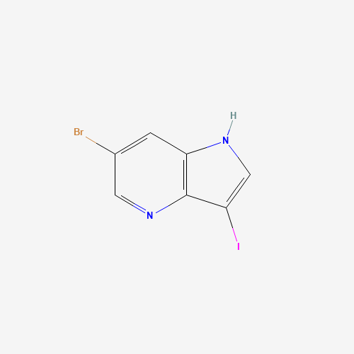 6-Bromo-3-iodo-1H-pyrrolo[3,2-b]pyridine (CAS: 956485-60-2) - Chemical Structure and Molecular Formula 