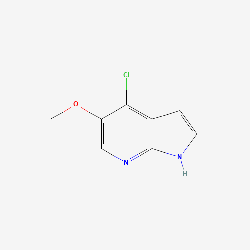 4-Chloro-5-methoxy-1H-pyrrolo[2,3-b]pyridine (CAS: 1020056-72-7) - Chemical Structure and Molecular Formula 