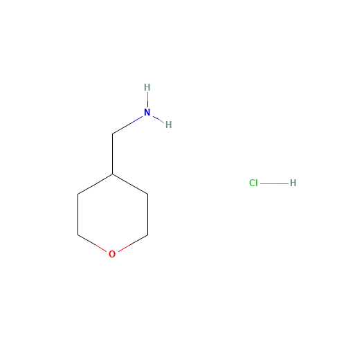C-(Tetrahydro-pyran-4-yl)-methylamine hydrochloride (CAS: 389621-78-7) - Chemical Structure and Molecular Formula 