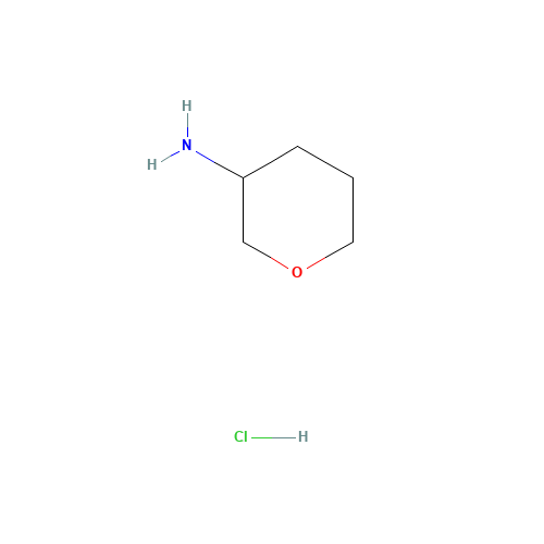 Tetrahydro-pyran-3-ylamine hydrochloride (CAS: 675112-58-0) - Chemical Structure and Molecular Formula 