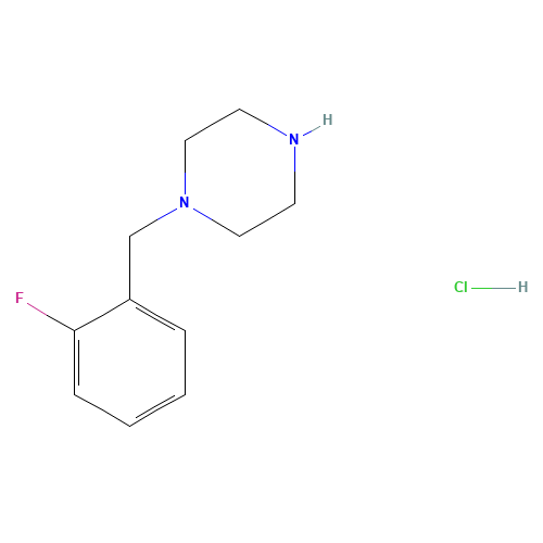 1-(2-Fluoro-benzyl)-piperazine (CAS: 435345-41-8) - Chemical Structure and Molecular Formula 