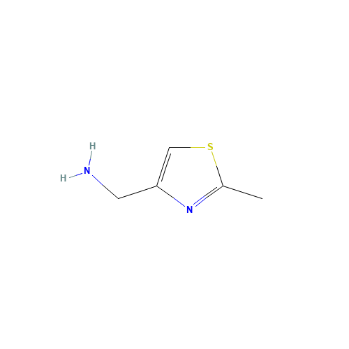 (2-Methyl-1,3-thiazol-4-yl)methylamine (CAS: 103694-26-4) - Chemical Structure and Molecular Formula 