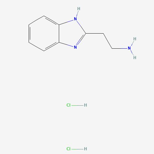 2-(1H-Benzimidazol-2-yl)ethanamine dihydrochloride (CAS: 4499-07-4) - Chemical Structure and Molecular Formula 