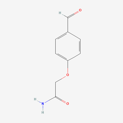 2-(4-Formylphenoxy)acetamide (CAS: 135857-20-4) - Chemical Structure and Molecular Formula 