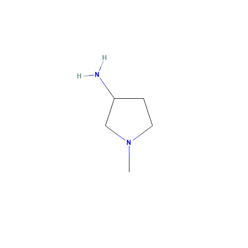 1-Methylpyrrolidin-3-amine dihydrochloride (CAS: 13220-27-4) - Chemical Structure and Molecular Formula 