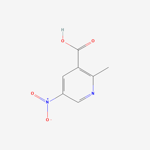 2-Methyl-5-nitronicotinic acid (CAS: 59290-81-2) - Chemical Structure and Molecular Formula 