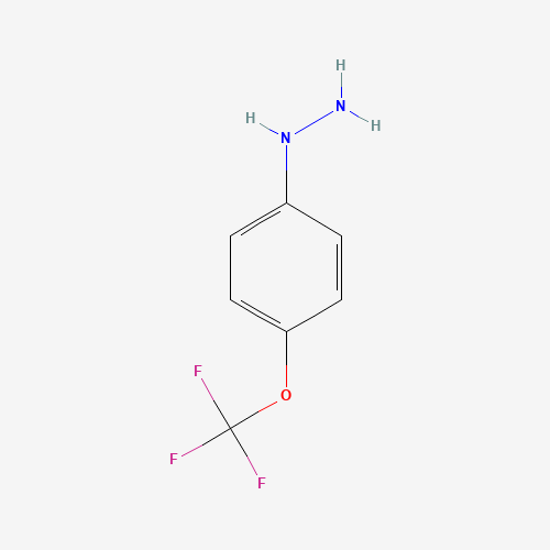 [4-(Trifluoromethoxy)phenyl]hydrazine (CAS: 13957-54-5) - Chemical Structure and Molecular Formula 