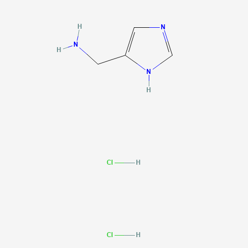 1H-Imidazol-4-ylmethylamine dihydrochloride (CAS: 72631-80-2) - Chemical Structure and Molecular Formula 