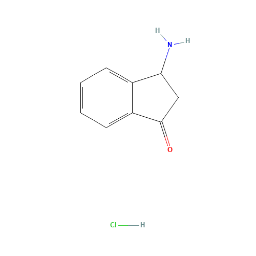3-Aminoindan-1-one hydrochloride (CAS: 152605-34-0) - Chemical Structure and Molecular Formula 