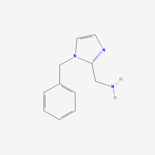 (1-Benzyl-1H-imidazol-2-yl)methylamine (CAS: 26163-58-6) - Chemical Structure and Molecular Formula 