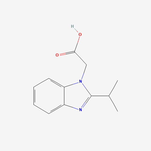 (2-Isopropyl-1H-benzimidazol-1-yl)acetic acid (CAS: 797812-91-0) - Chemical Structure and Molecular Formula 