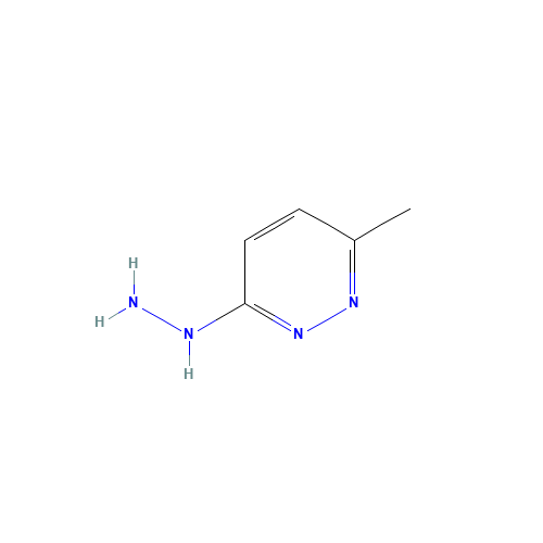 3-Hydrazino-6-methylpyridazine (CAS: 38956-79-5) - Chemical Structure and Molecular Formula 