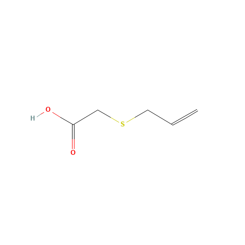 (Allylthio)acetic acid (CAS: 20600-63-9) - Chemical Structure and Molecular Formula 
