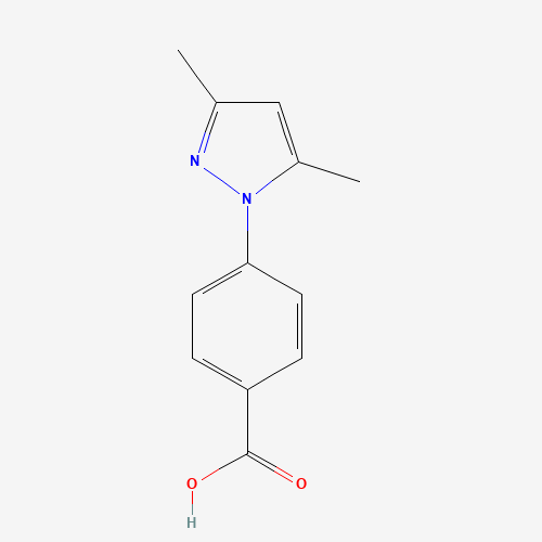 4-(3,5-Dimethyl-1H-pyrazol-1-yl)benzoic acid (CAS: 81282-82-8) - Chemical Structure and Molecular Formula 
