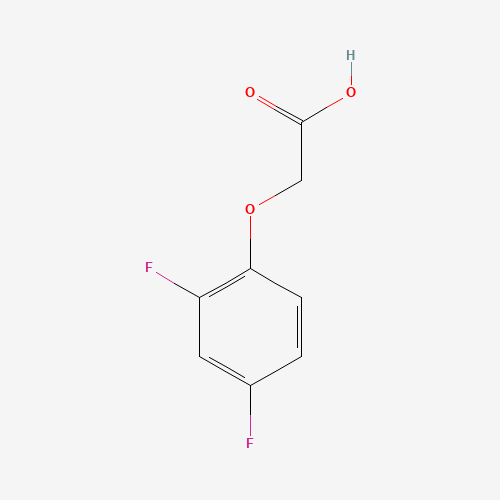 (2,4-Difluorophenoxy)acetic acid (CAS: 399-44-0) - Chemical Structure and Molecular Formula 