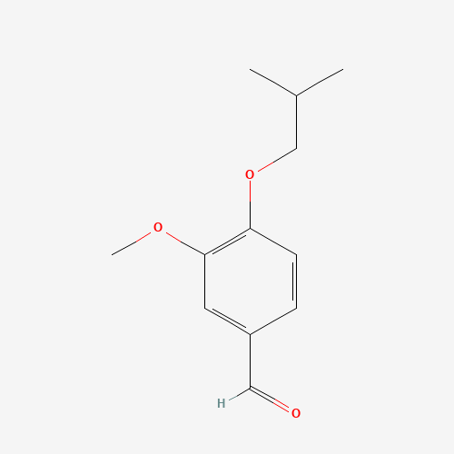 4-Isobutoxy-3-methoxybenzaldehyde (CAS: 66488-79-7) - Chemical Structure and Molecular Formula 