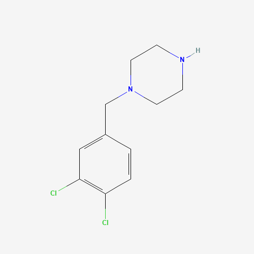 1-(3,4-Dichlorobenzyl)piperazine (CAS: 55513-17-2) - Chemical Structure and Molecular Formula 