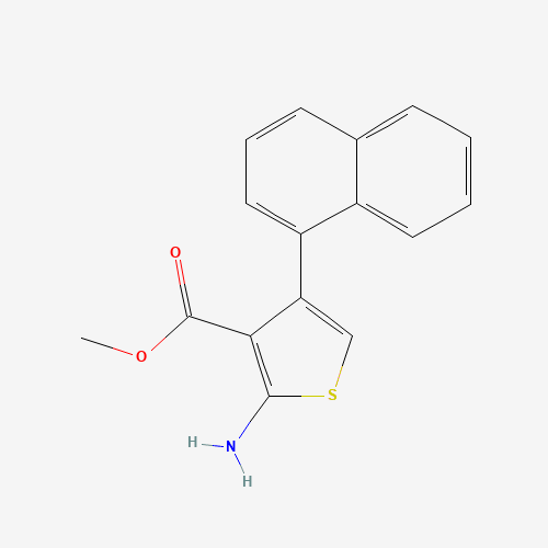 Methyl 2-amino-4-(1-naphthyl)thiophene-3-carboxylate (CAS: 350997-17-0) - Chemical Structure and Molecular Formula 