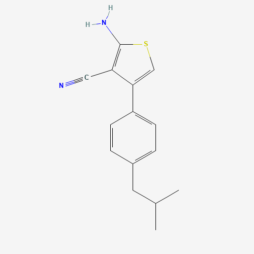 2-Amino-4-(4-isobutylphenyl)thiophene-3-carbonitrile (CAS: 438218-65-6) - Related Chemical Product