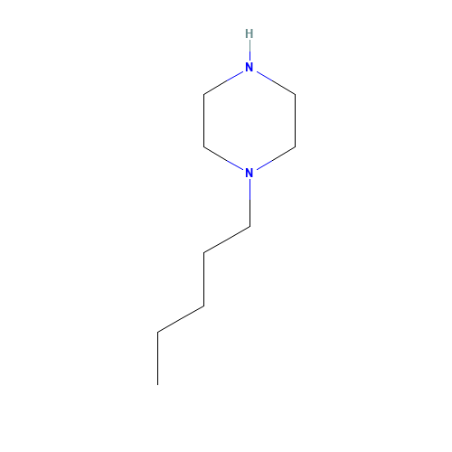 1-Pentylpiperazine (CAS: 50866-75-6) - Chemical Structure and Molecular Formula 