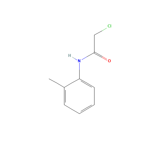 2-Chloro-N-(2-methylphenyl)acetamide (CAS: 37394-93-7) - Chemical Structure and Molecular Formula 