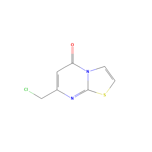 7-(Chloromethyl)-5H-[1,3]thiazolo[3,2-a]pyrimidin-5-one (CAS: 62773-09-5) - Chemical Structure and Molecular Formula 
