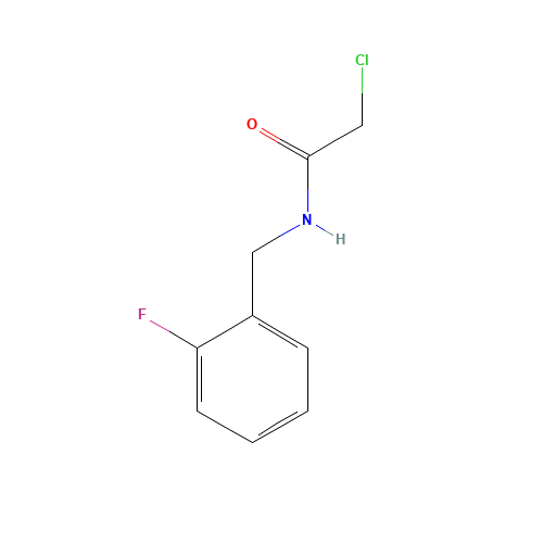 2-Chloro-N-(2-fluorobenzyl)acetamide (CAS: 895367-63-2) - Chemical Structure and Molecular Formula 