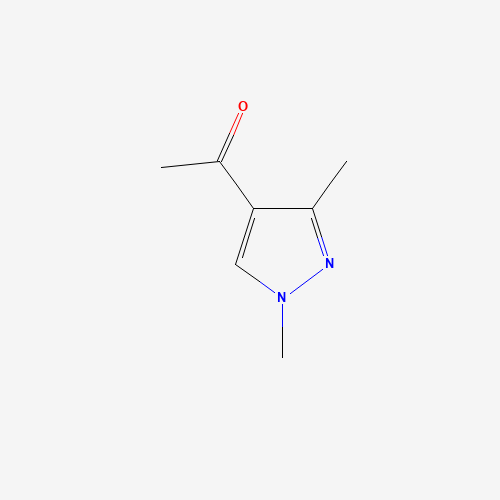 1-(1,3-Dimethyl-1H-pyrazol-4-yl)ethanone (CAS: 52773-23-6) - Chemical Structure and Molecular Formula 