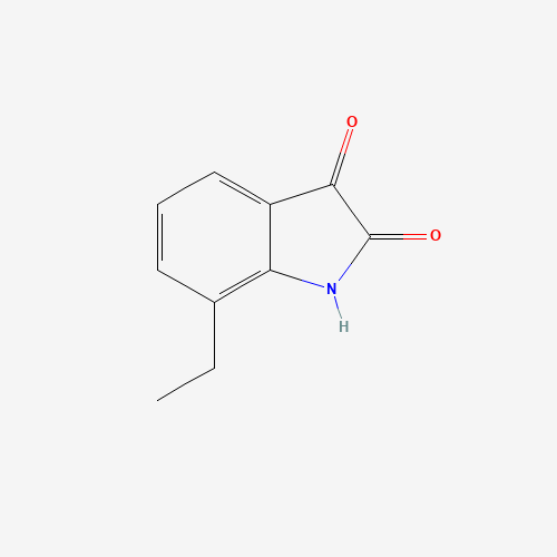 7-Ethyl-1H-indole-2,3-dione (CAS: 79183-65-6) - Chemical Structure and Molecular Formula 