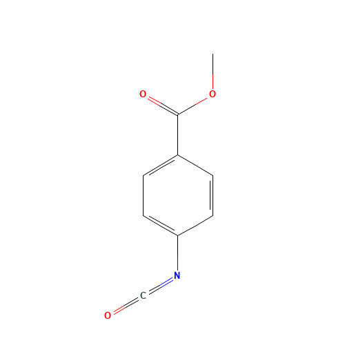 Methyl 4-isocyanatobenzoate (CAS: 23138-53-6) - Chemical Structure and Molecular Formula 