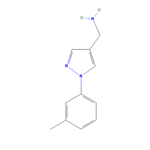 [1-(3-Methylphenyl)-1H-pyrazol-4-yl]methylamine (CAS: 400876-68-8) - Related Chemical Product