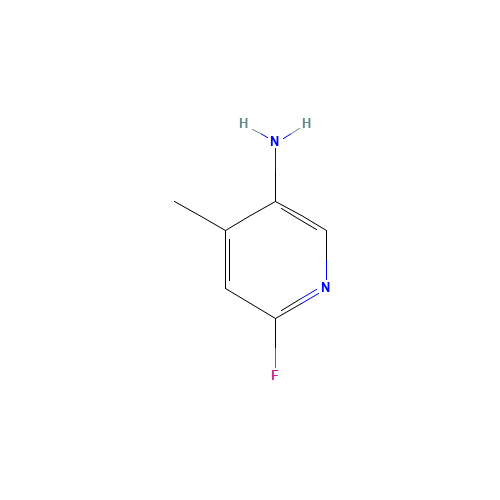 5-Amino-2-fluoro-4-methylpyridine (CAS: 954236-33-0) - Chemical Structure and Molecular Formula 