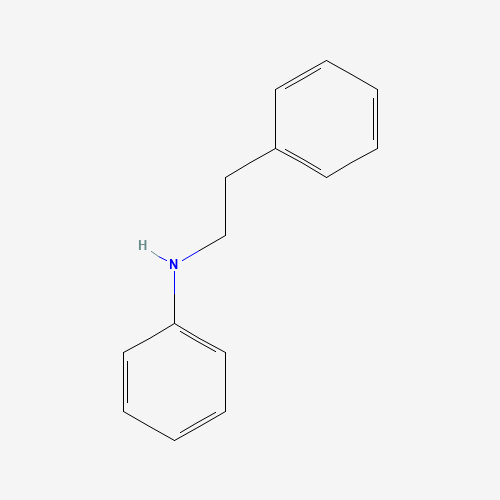 N-Phenethyl-N-phenylamine (CAS: 3441-11-0) - Chemical Structure and Molecular Formula 