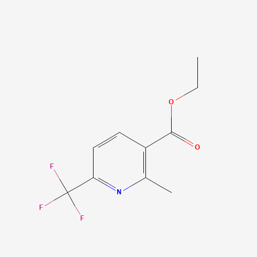 Ethyl 2-methyl-6-(trifluoromethyl)nicotinate (CAS: 380355-65-7) - Chemical Structure and Molecular Formula 
