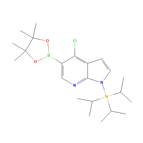 4-Chloro-1-(triisopropylsilyl)-1H-pyrrolo[2,3-B]-pyridine-5-boronic acid pinacol ester (CAS: 1045857-94-0) - Related Chemical Product