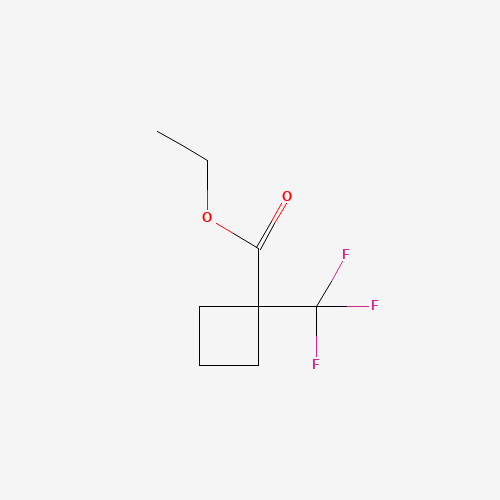 1-(Trifluoromethyl)cyclobutanecarboxylic acid ethyl ester (CAS: 1040683-08-6) - Chemical Structure and Molecular Formula 