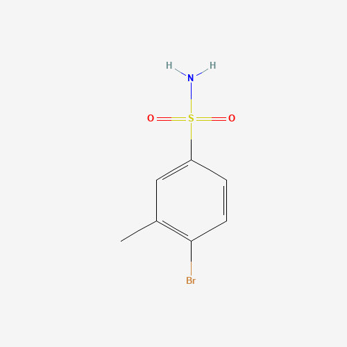 4-Bromo-3-methylbenzenesulfonamide (CAS: 879487-75-9) - Chemical Structure and Molecular Formula 