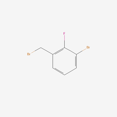 1-Bromo-3-bromomethyl-2-fluorobenzene (CAS: 149947-16-0) - Chemical Structure and Molecular Formula 