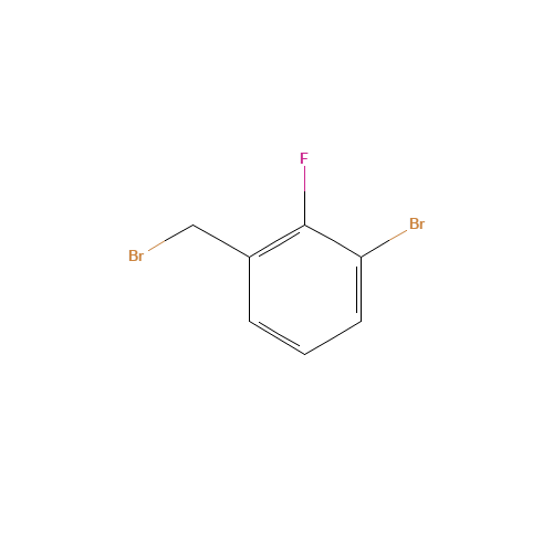 1-Bromo-3-bromomethyl-2-fluorobenzene (CAS: 149947-16-0) - Chemical Structure and Molecular Formula 