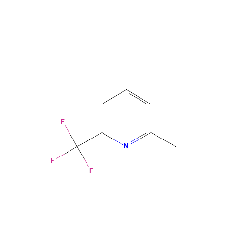 2-Methyl-6-(trifluoromethyl)pyridine (CAS: 1620-72-0) - Chemical Structure and Molecular Formula 
