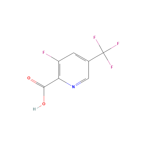 3-Fluoro-5-(trifluoromethyl)pyridine (CAS: 89402-28-8) - Chemical Structure and Molecular Formula 