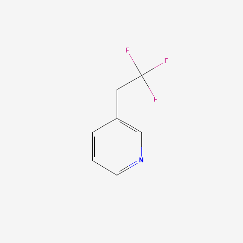 3-(2,2,2-Trifluoroethyl)pyridine (CAS: 1099598-09-) - Chemical Structure and Molecular Formula 