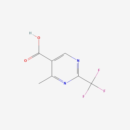 4-Methyl-2-(trifluoromethyl)pyrimidine-5-carboxylic acid (CAS: 306960-74-7) - Chemical Structure and Molecular Formula 